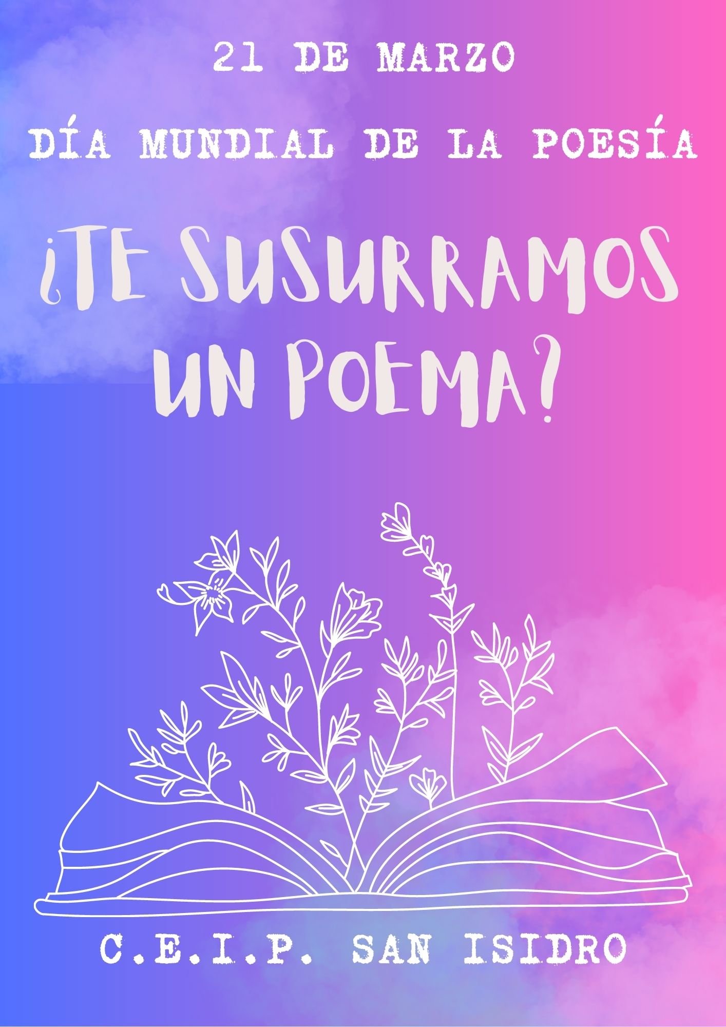 Cartel Día Mundial de la Poesía